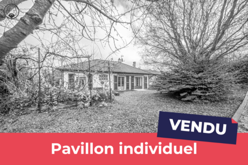 Pavillon individuel implantée sur 852 m2 de terrain clos et