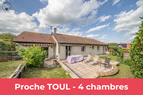 PAVILLON INDIVIDUEL PLAIN PIED 4 CHAMBRES PROCHE TOUL