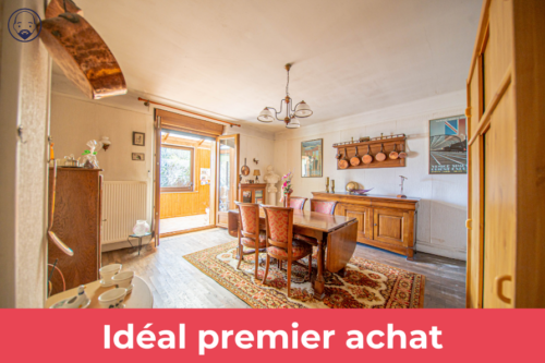 Maison d’habitation de plain-pied avec grange et jardin