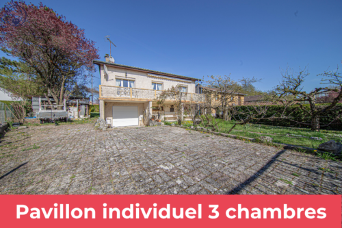 Pavillon individuel avec terrain situé à seulement 5 petites
