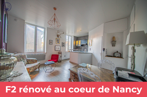 Appartement type F2 idéalement situé au centre de Nancy