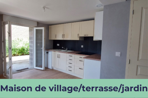 Charmante maison de village de plain-pied avec terrasse et j