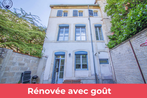 Maison de ville rénovée avec extérieur – Ligny en Barrois