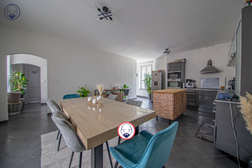 Maison de village avec terrasse et garages